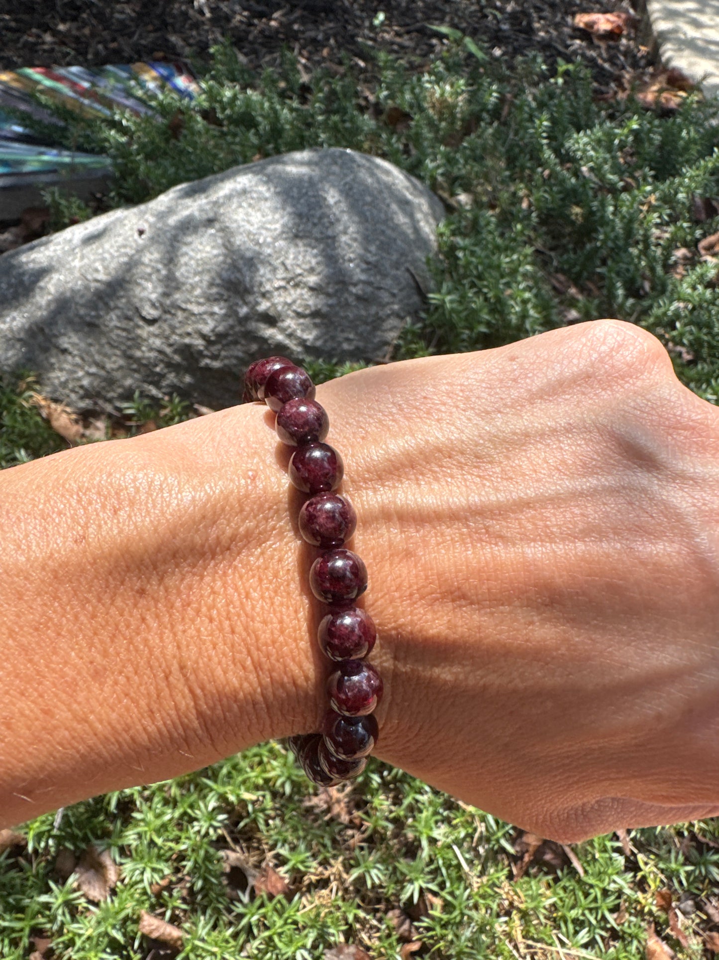 Garnet Natural Stone Bracelet