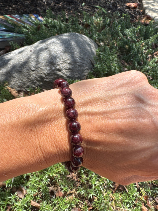 Garnet Natural Stone Bracelet