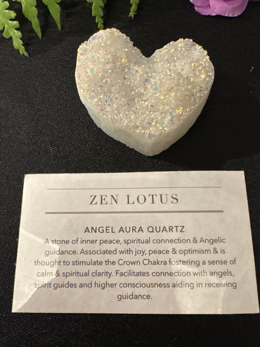 Angel Aura Quartz Heart