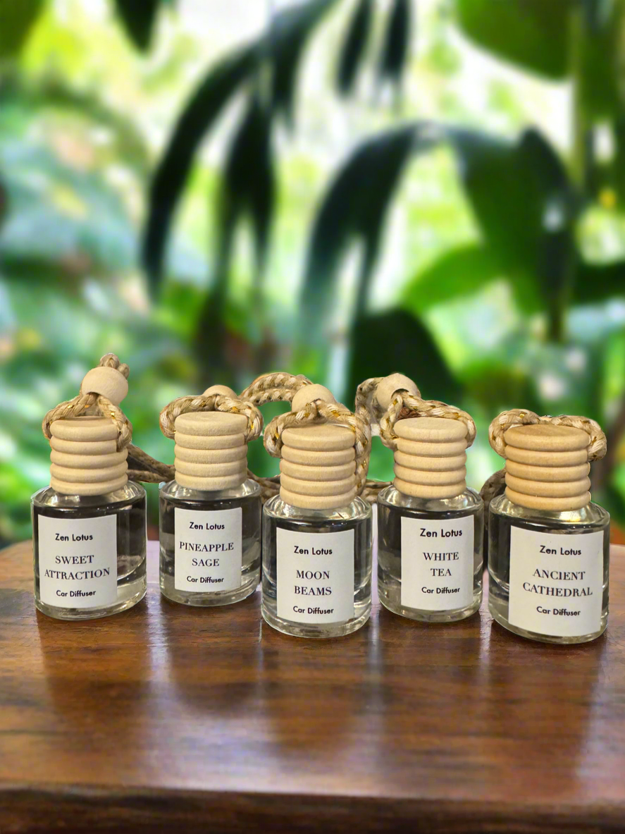 > Zen Lotus car essential oil diffuser for aromatherapy on the go