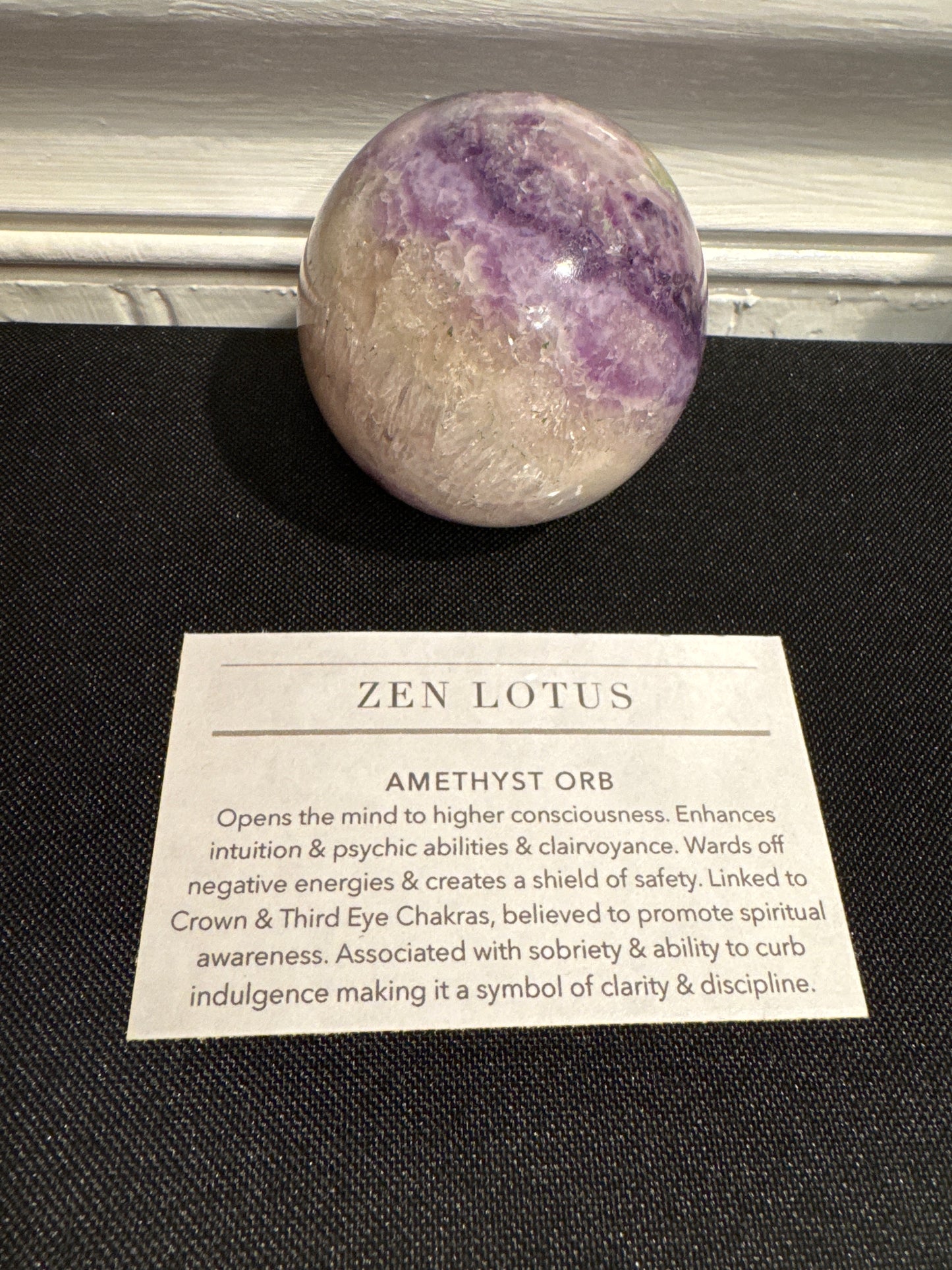 Amethyst Chevron Orb