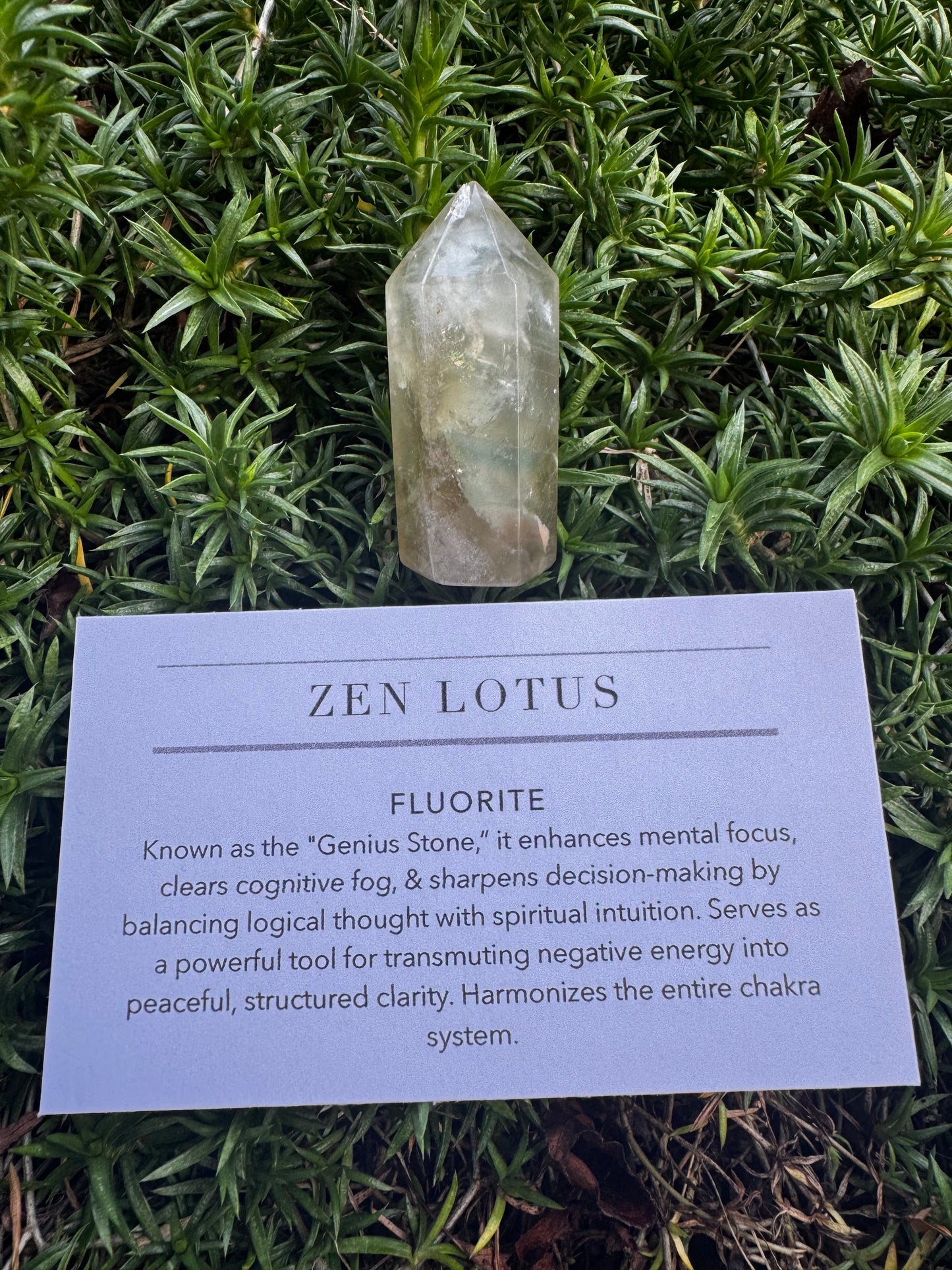 Fluorite Crystal Car Vent Clip (multiple options)