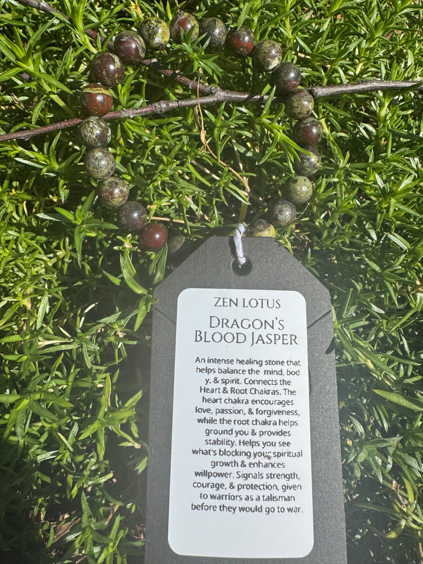 Dragon's Blood Natural Stone Bracelet