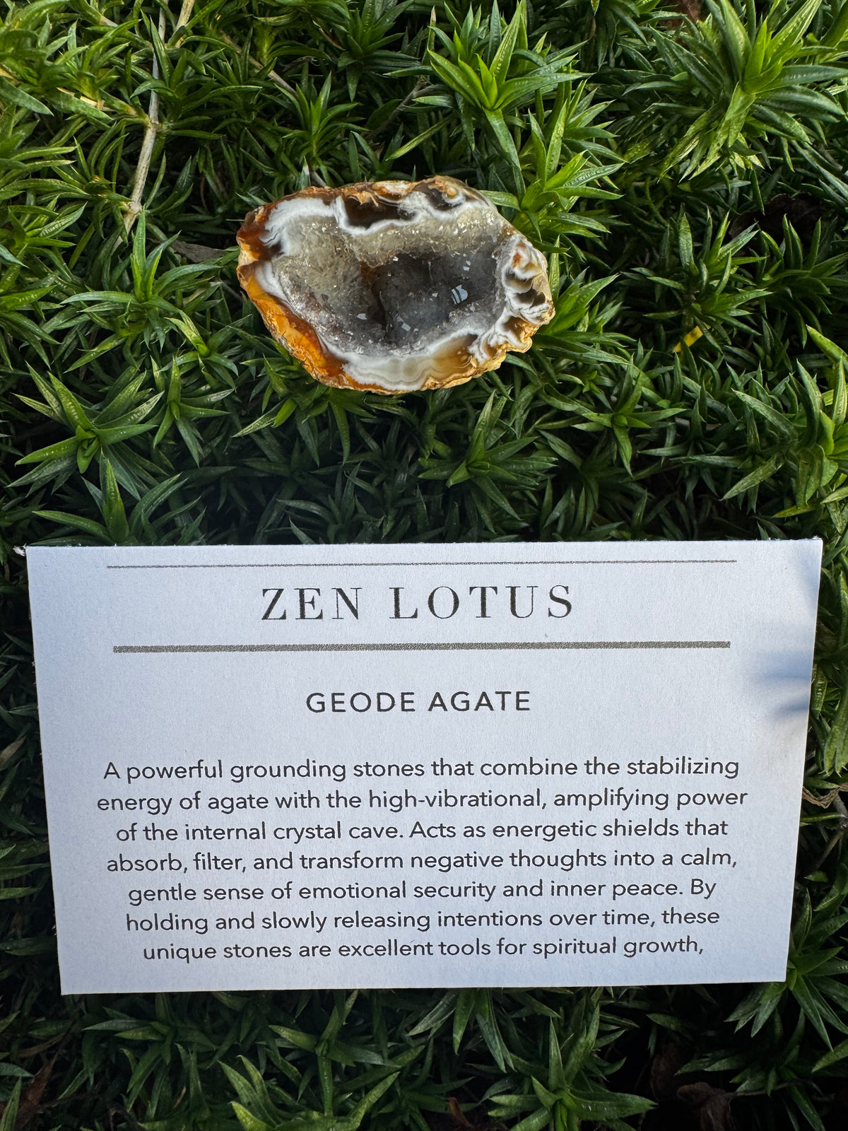 Geode Agate Crystal Car Vent Clip