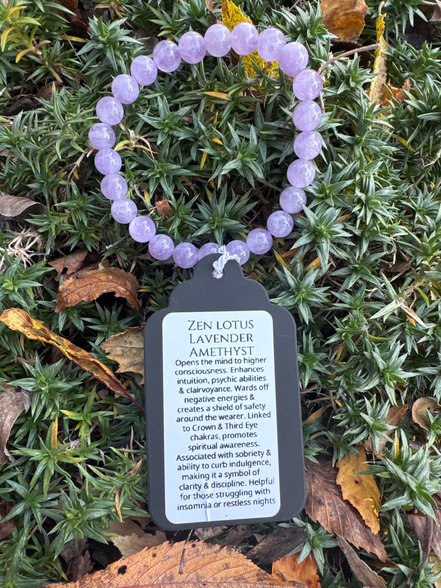 Lavender Amethyst Natural Stone Bracelet