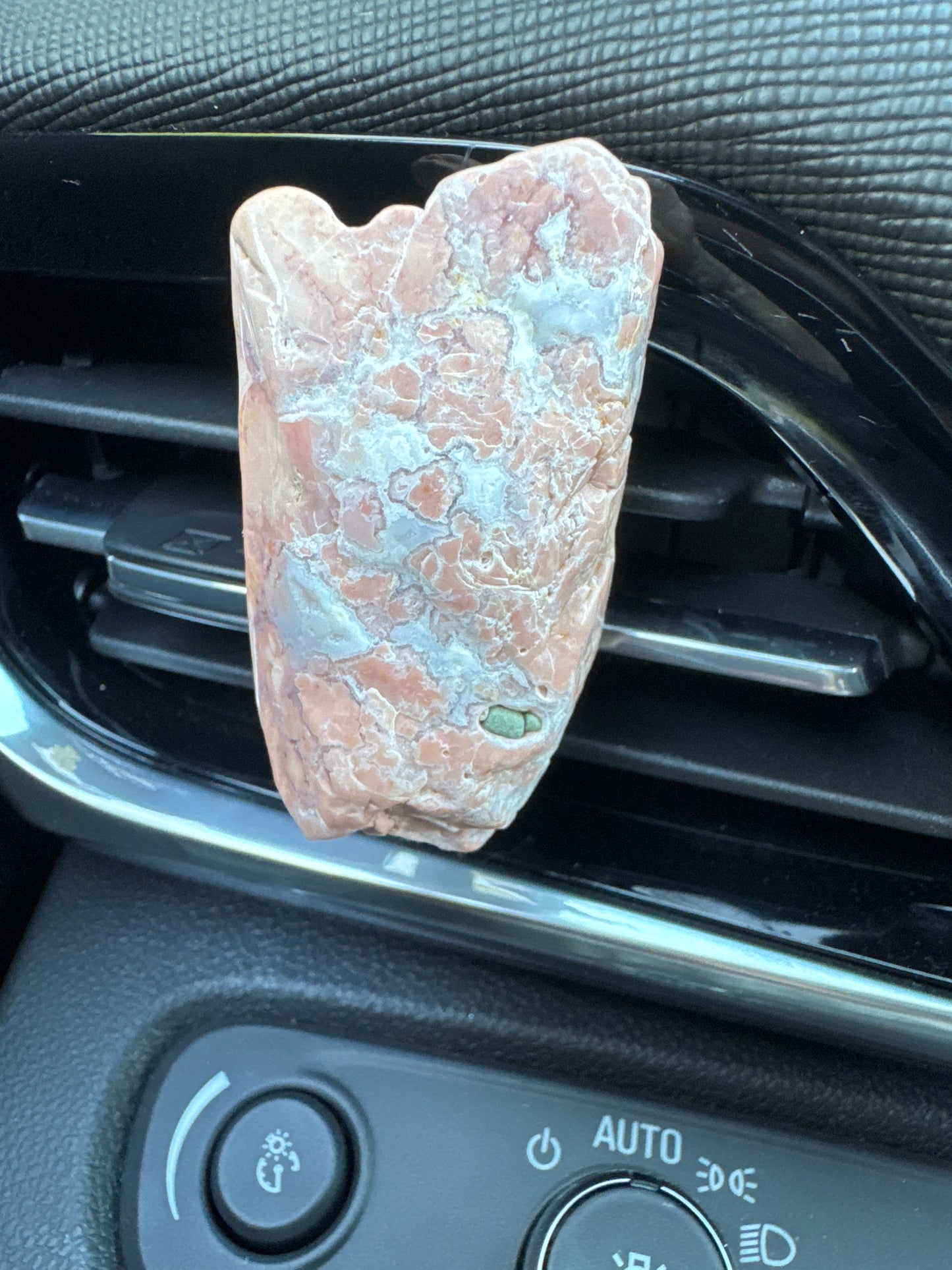 Cotton Candy Agate Crystal Car Clip