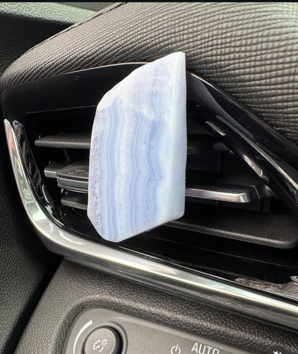 Blue Lace Agate Car Clip