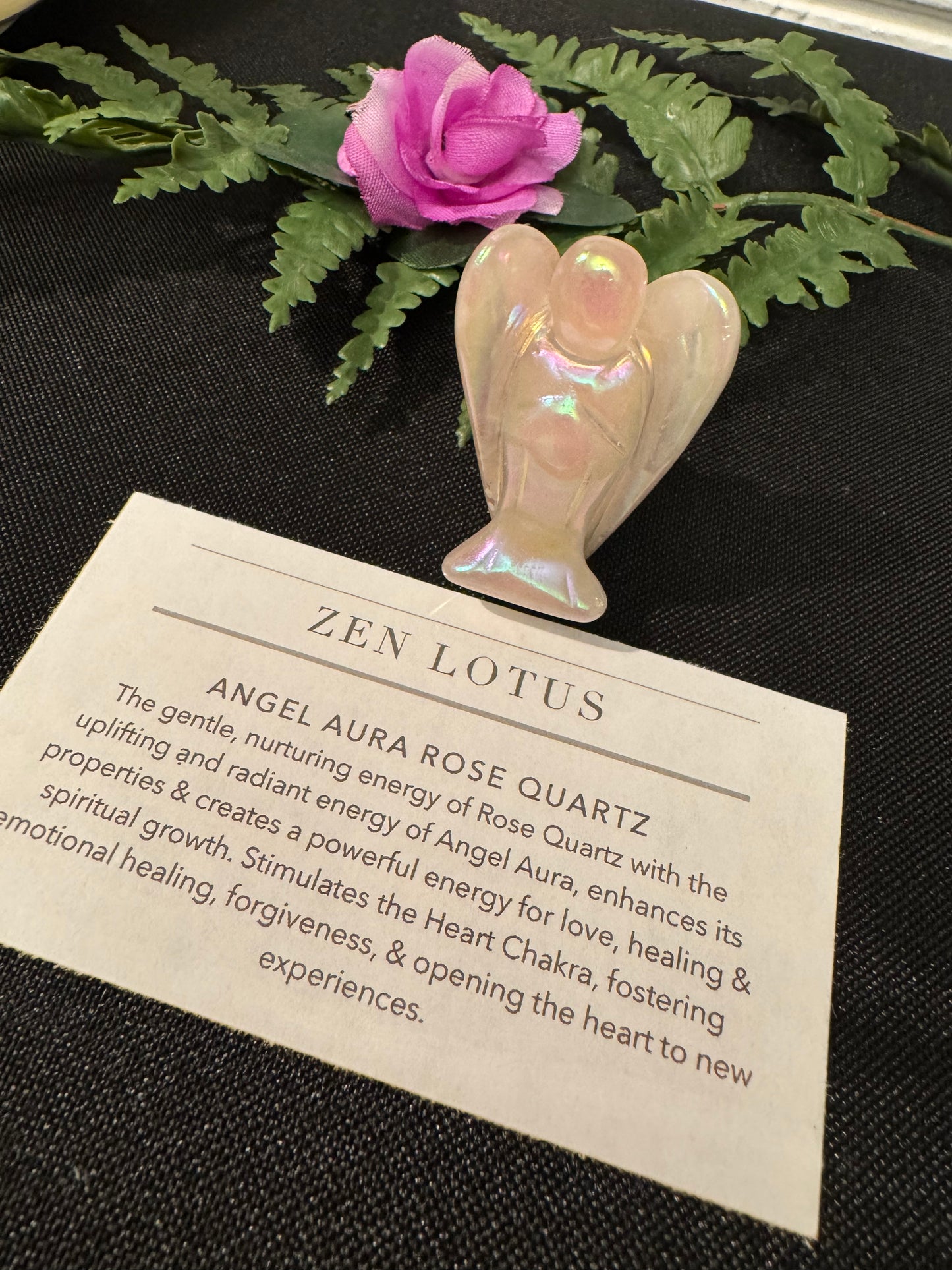 Angel Aura Rose Quartz Car Clip