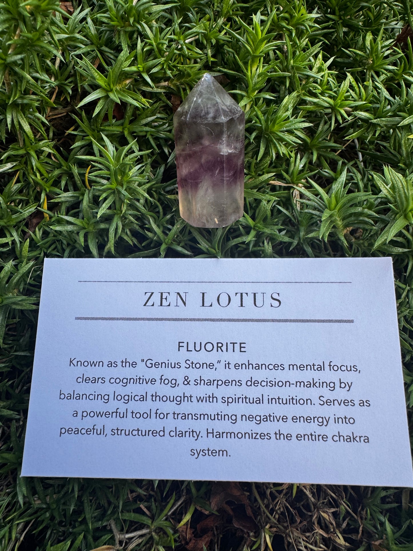 Fluorite Crystal Car Vent Clip (multiple options)