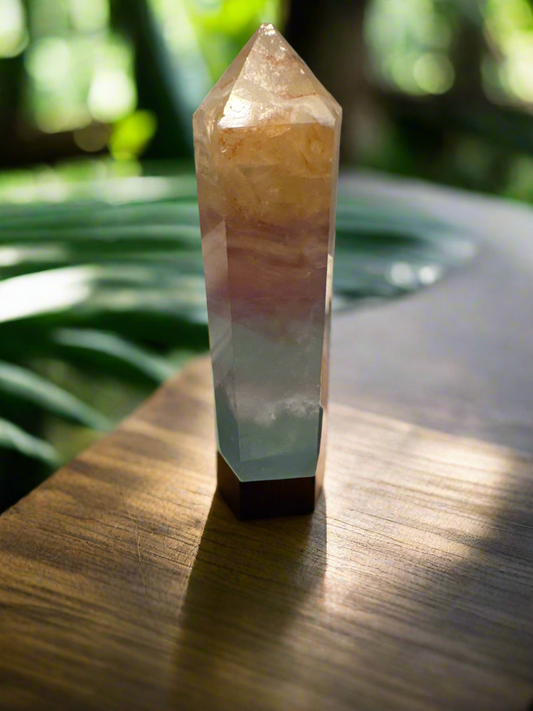 Rainbow Fluorite Obelisk