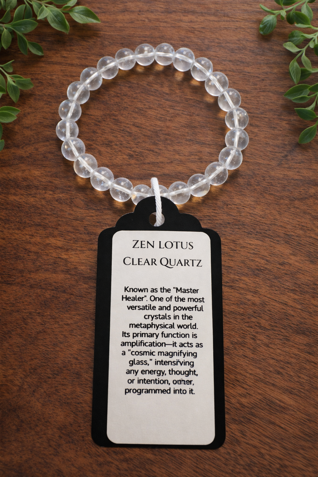 Clear Quartz Crystal Natural Stone Bracelet