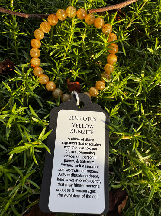 Yellow Kunzite Natural Stone Bracelet 6mm