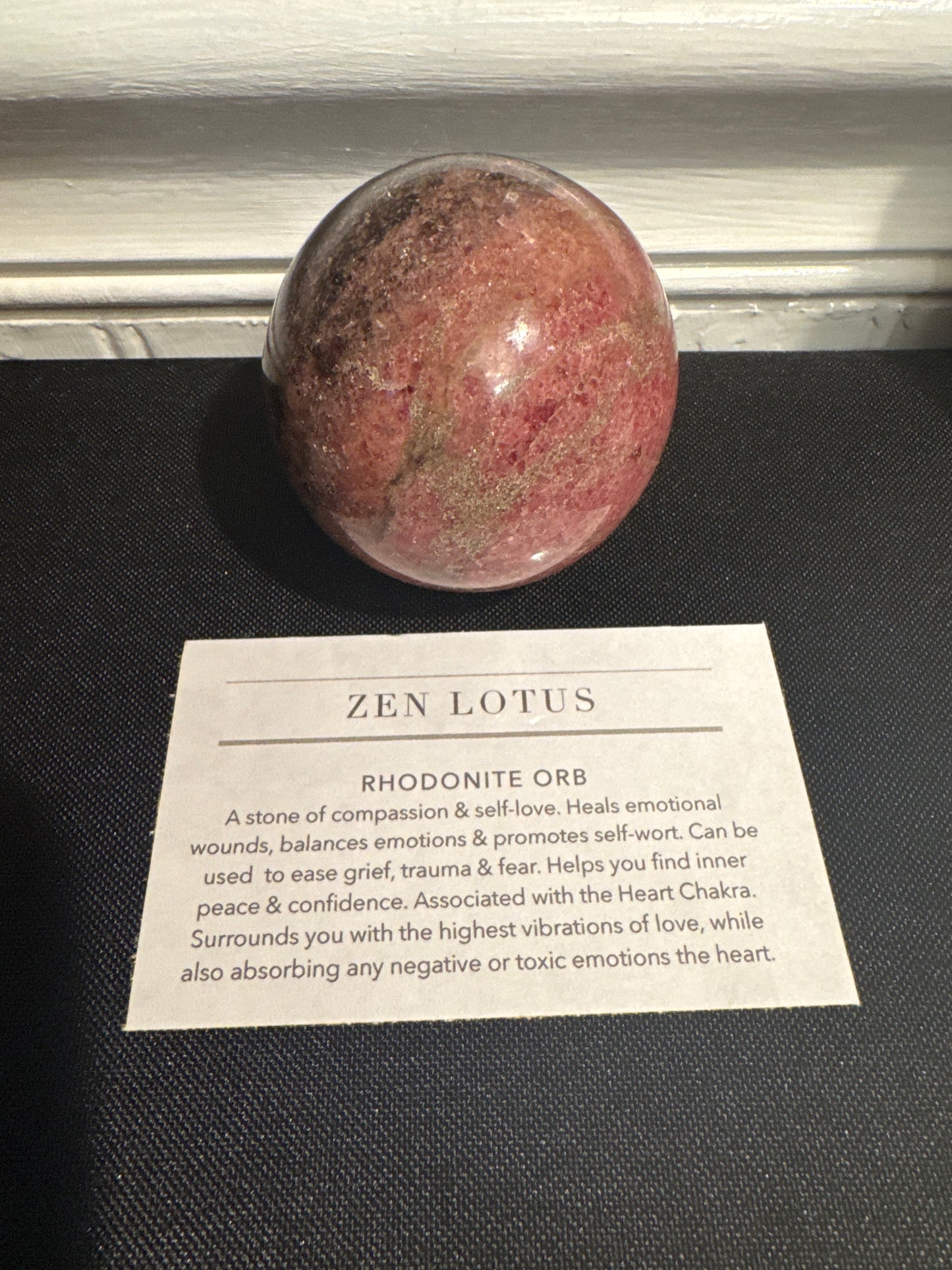 Rhodonite Orb