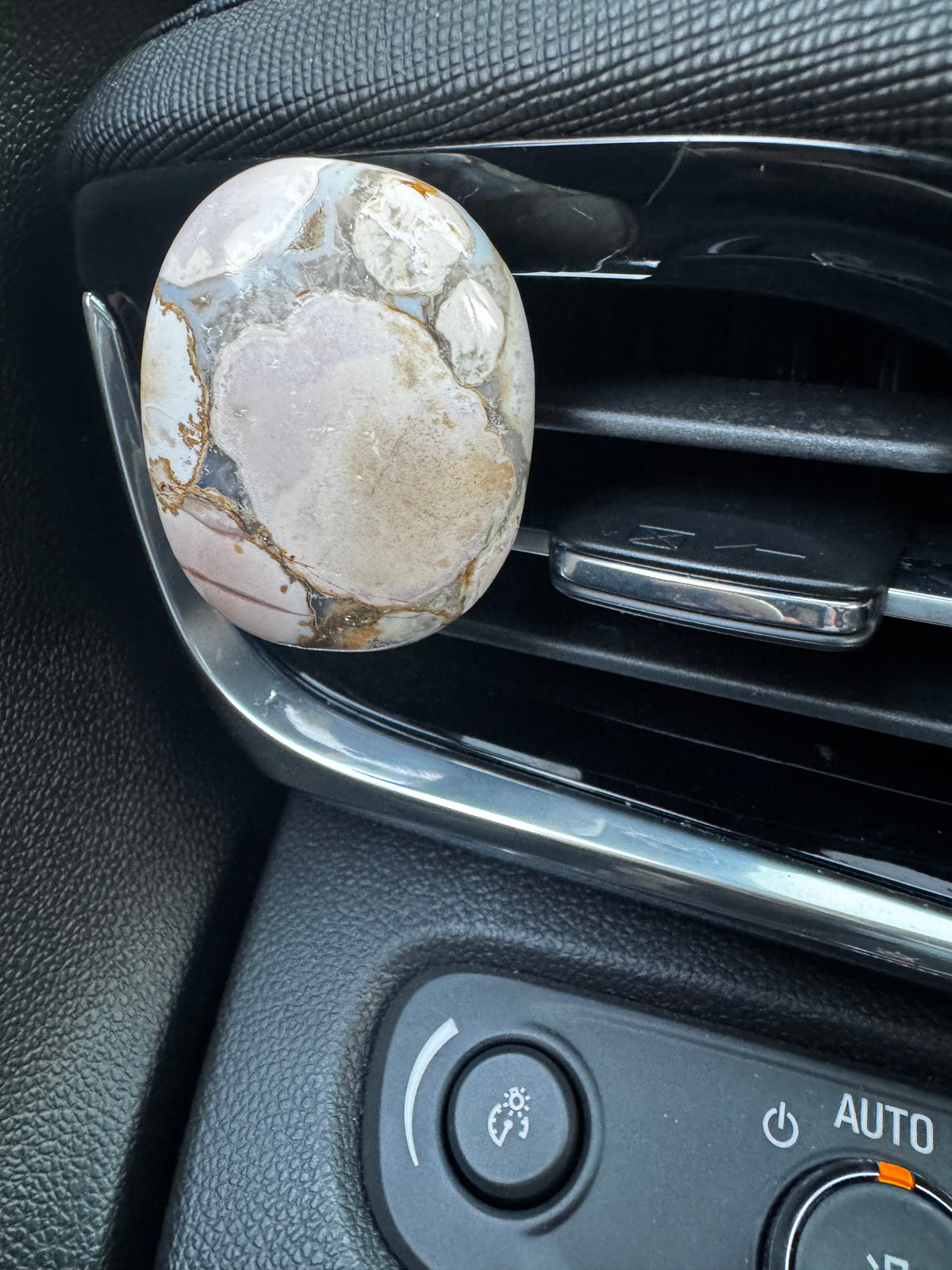 King Cobra Jasper Crystal Car Vent Clip