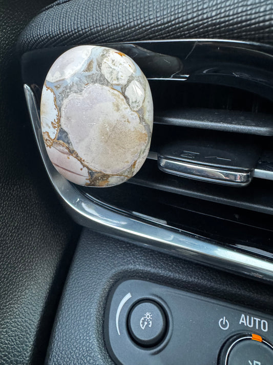 King Cobra Jasper Crystal Car Vent Clip