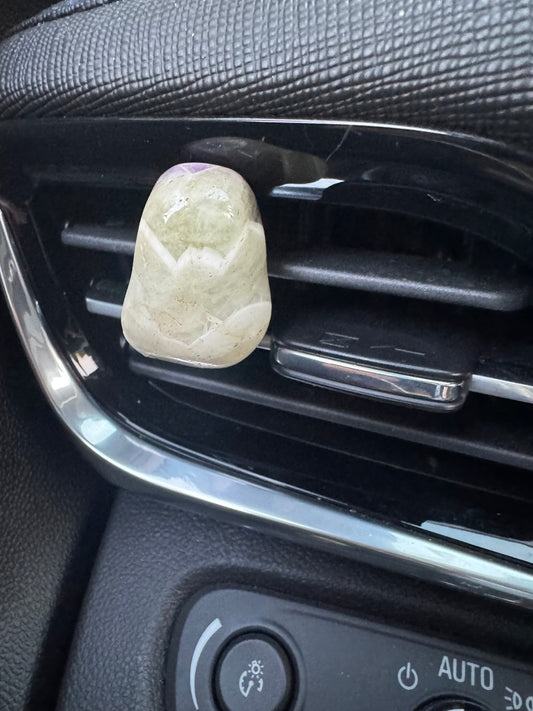 Amegreen African Stone Crystal Car Vent Clip