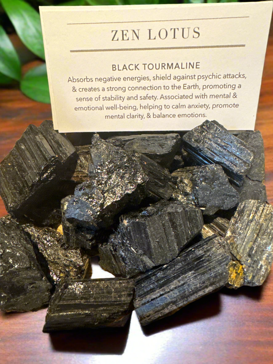Black Tourmaline Raw (1 piece) assorted