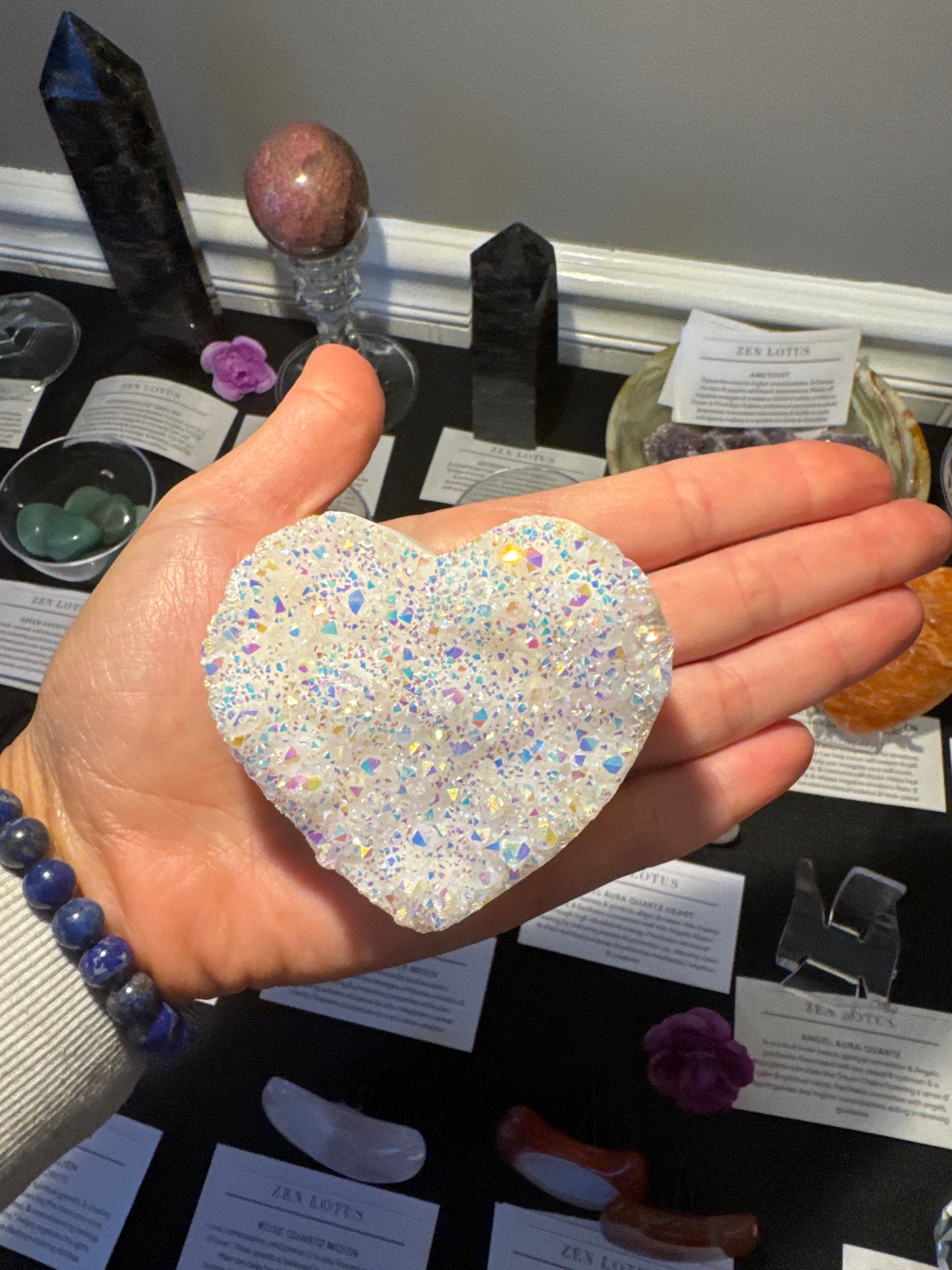Angel Aura Quartz Heart