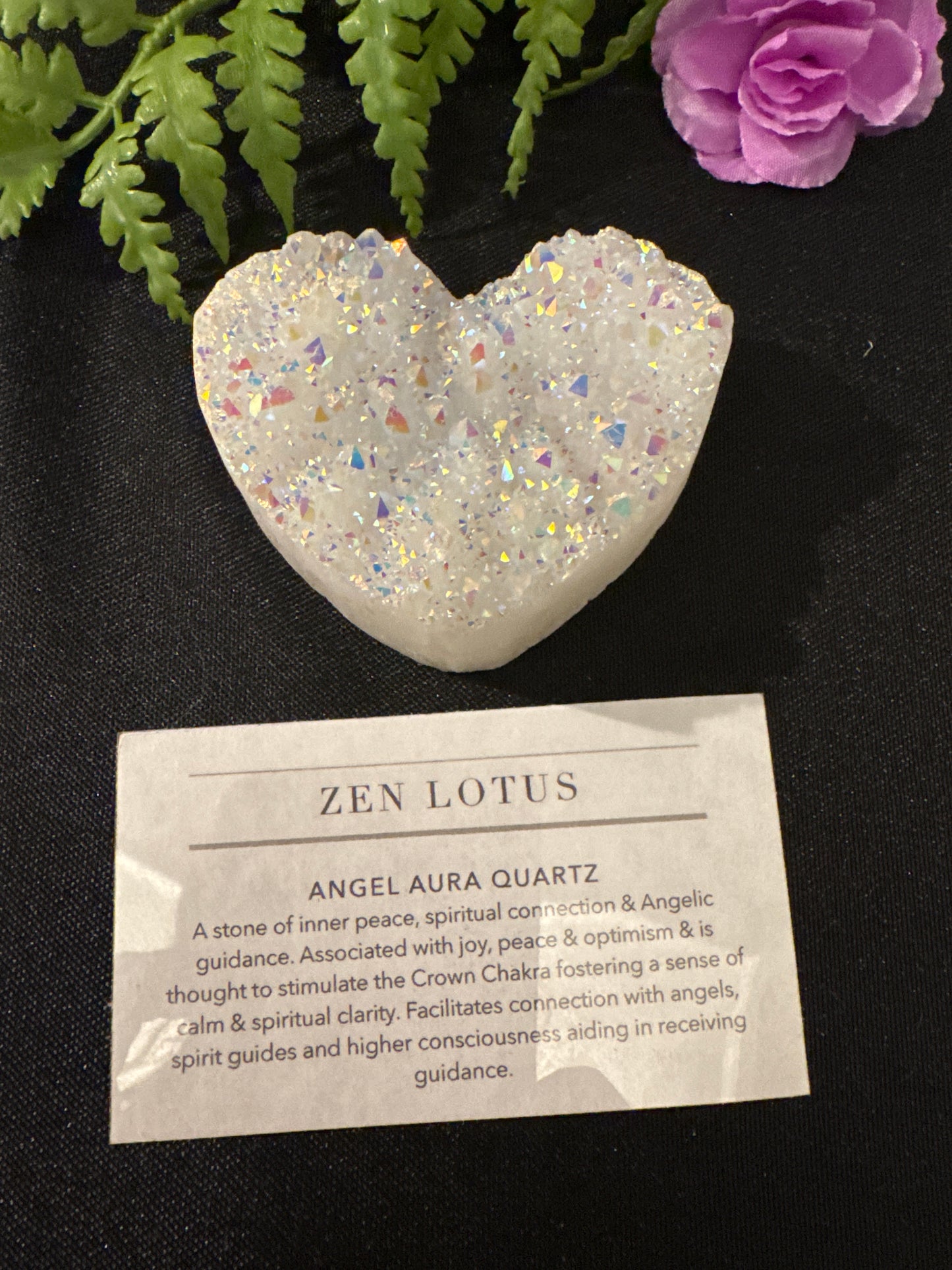 Angel Aura Quartz Heart