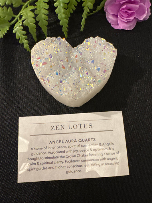 Angel Aura Quartz Heart