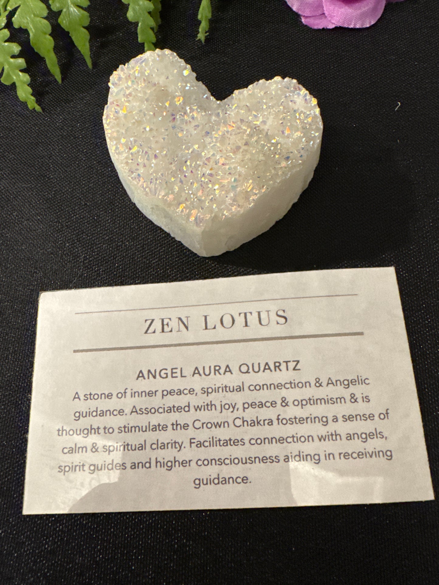 Angel Aura Quartz Heart