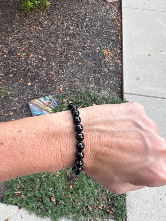Black Tourmaline Natural Stone Bracelet