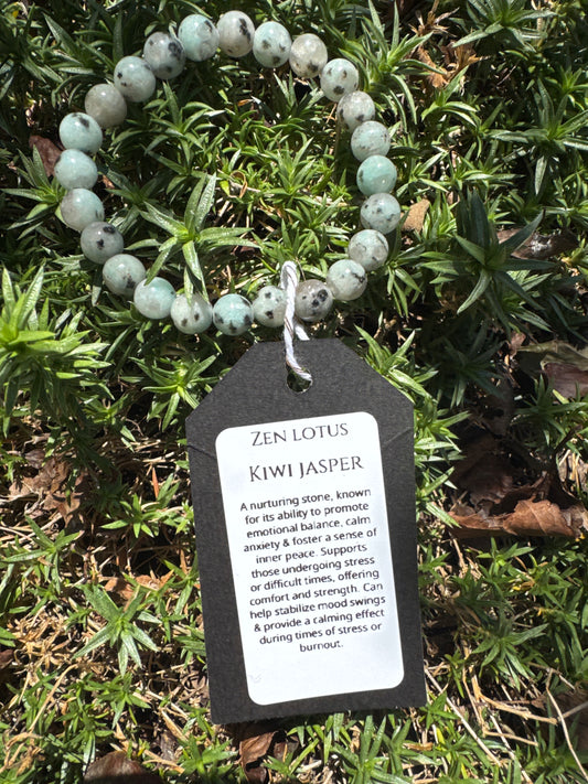 Kiwi Jasper Natural Stone Bracelet