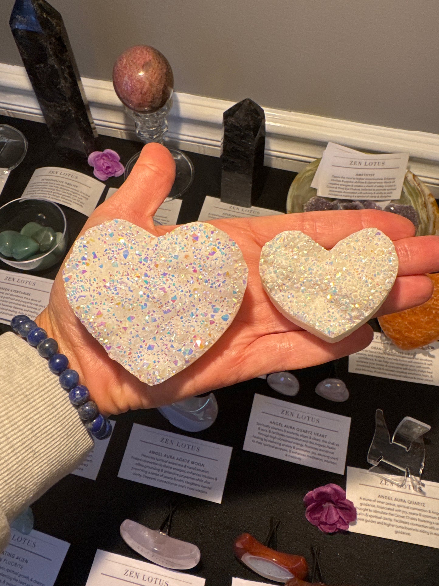 Angel Aura Quartz Heart