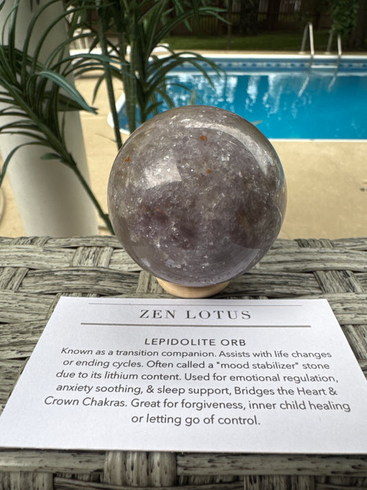 Lepidolite Orb