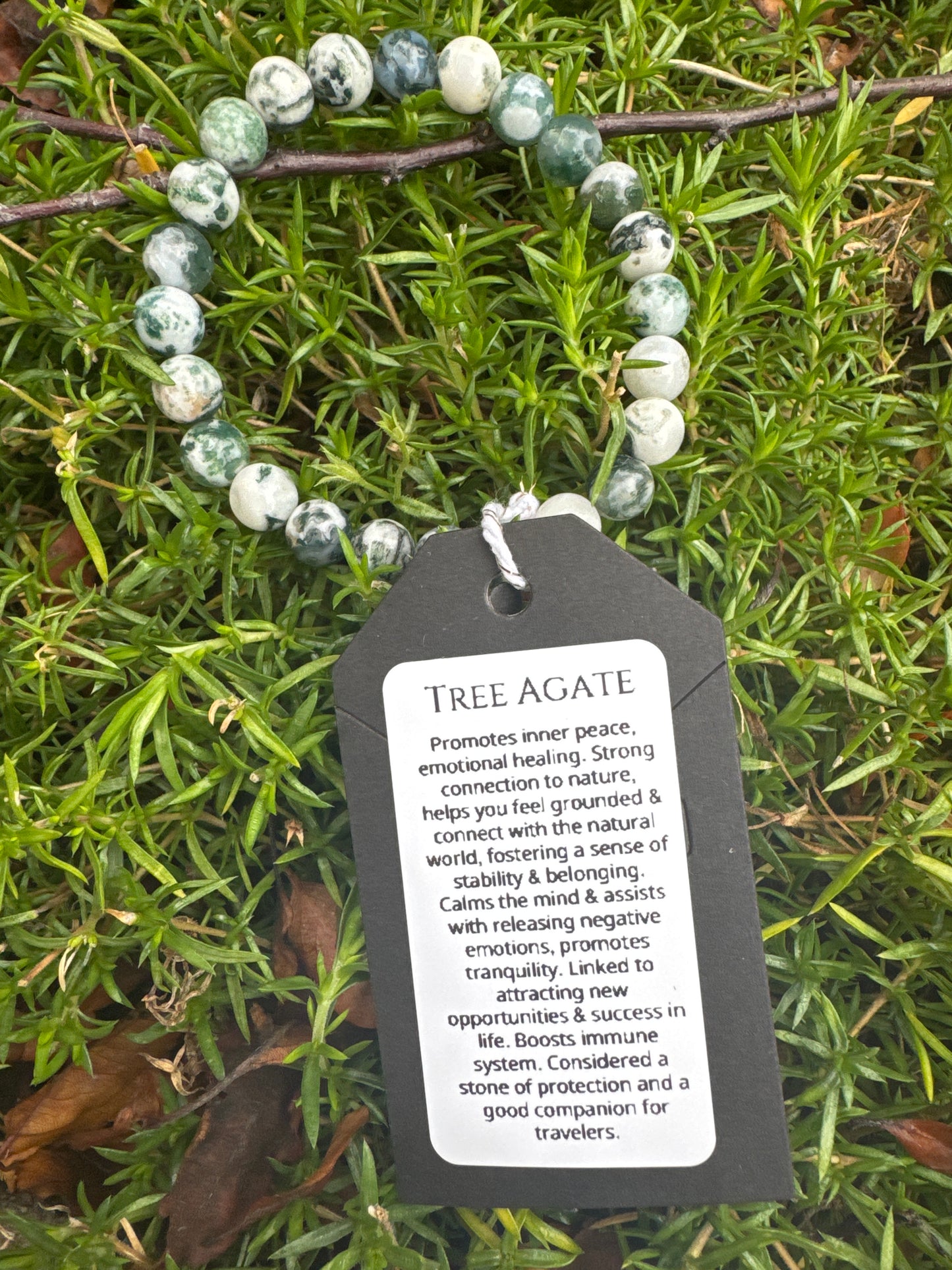 Tree Agate Natural Stone Bracelet