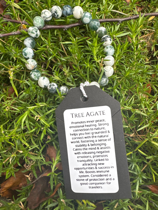 Tree Agate Natural Stone Bracelet