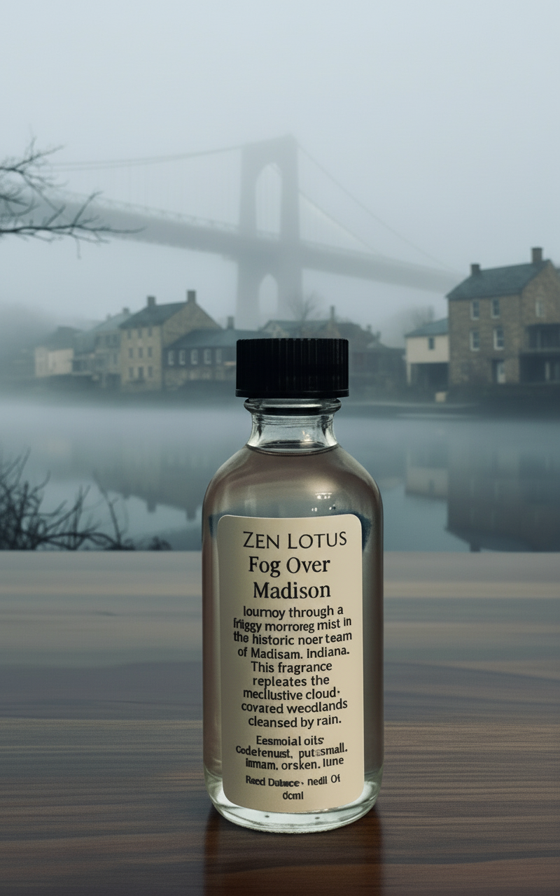 Fog Over Madison- Oil Refill for Reed Diffuser