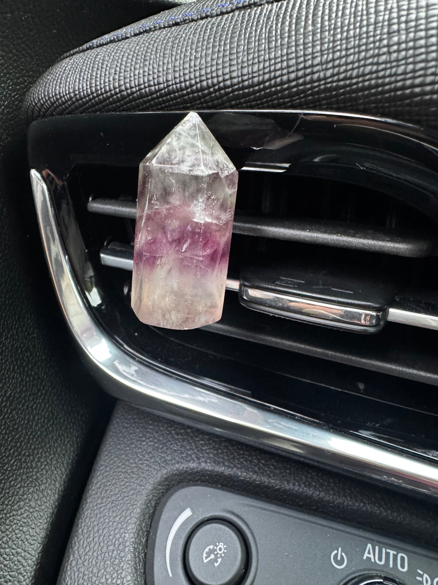 Fluorite Crystal Car Vent Clip (multiple options)