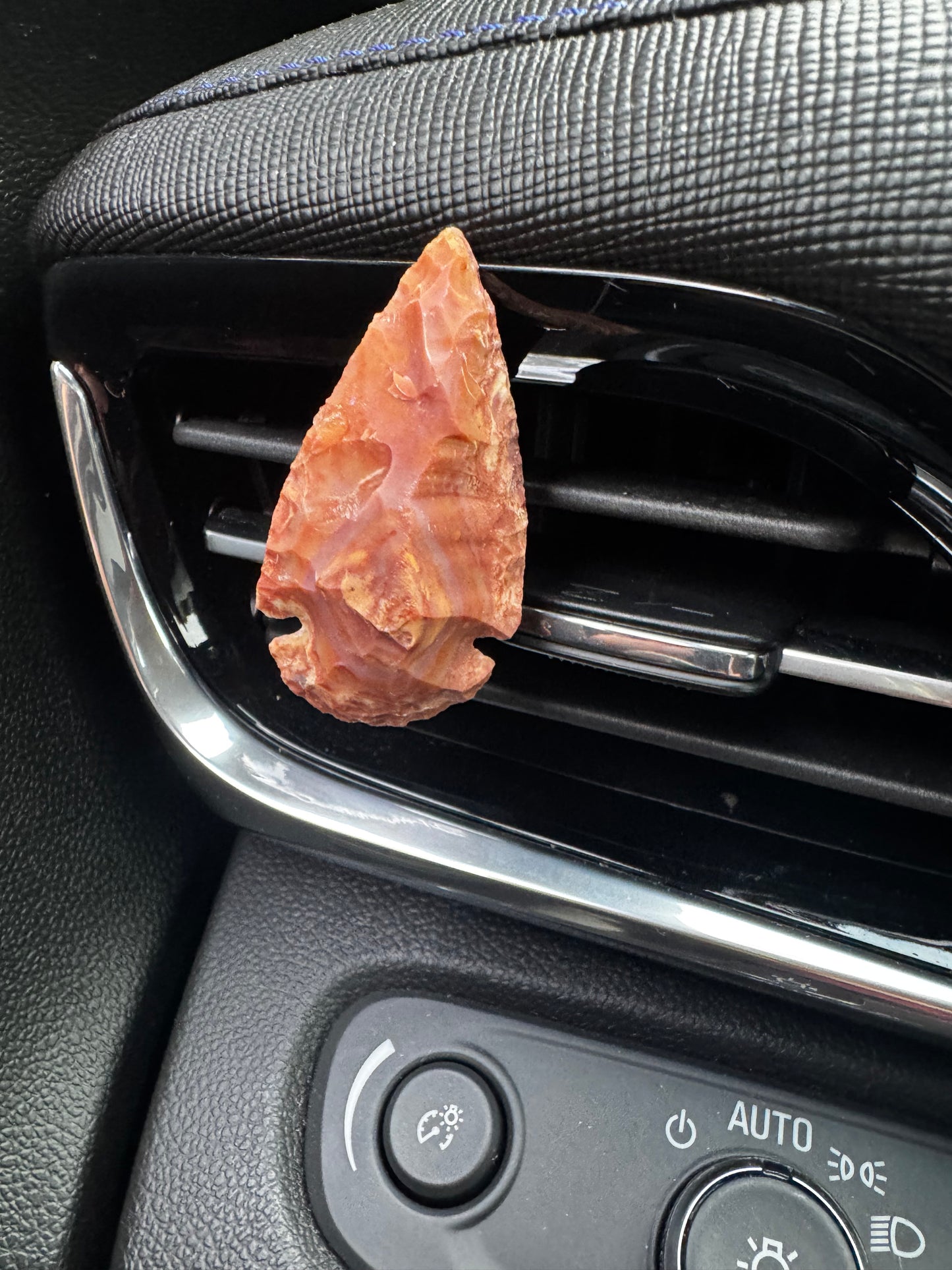 Arrowhead Natural Stone Car Vent Clip