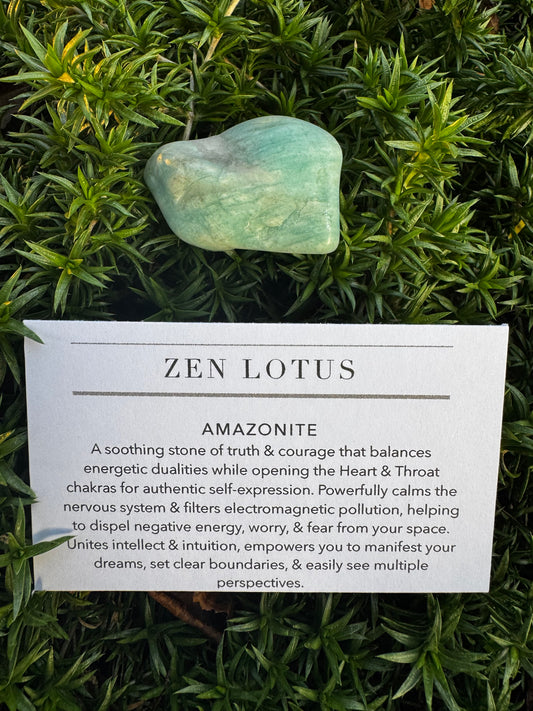 Amazonite Crystal Car Vent Clip