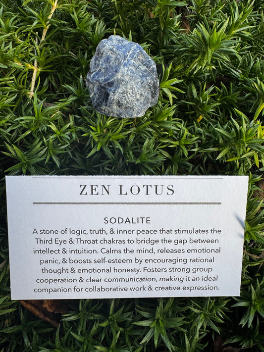 Blue Sodalite Crystal Car Vent Clip