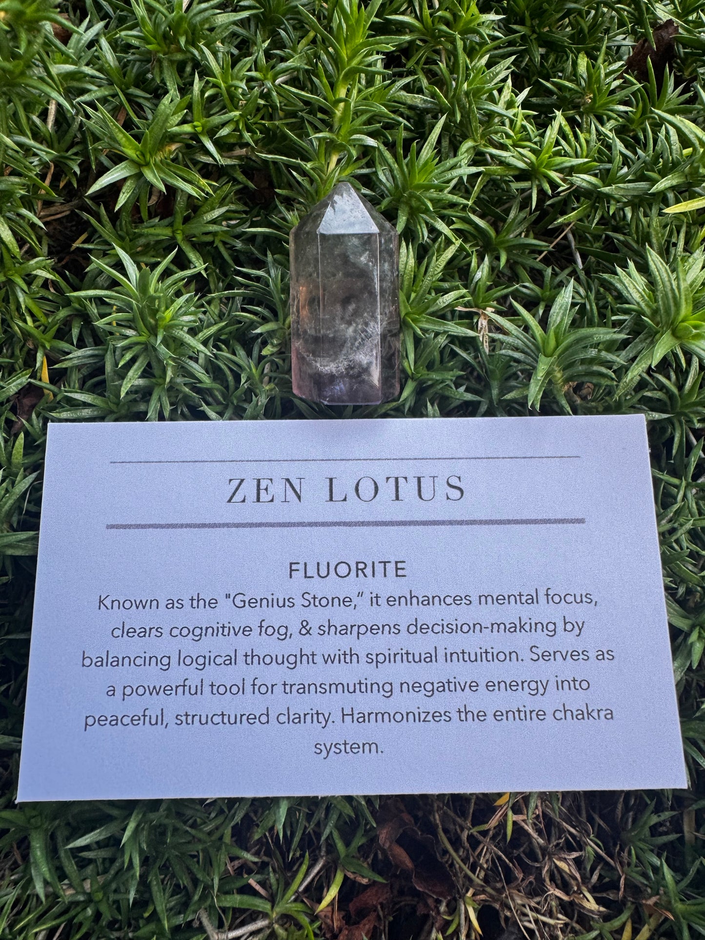 Fluorite Crystal Car Vent Clip (multiple options)