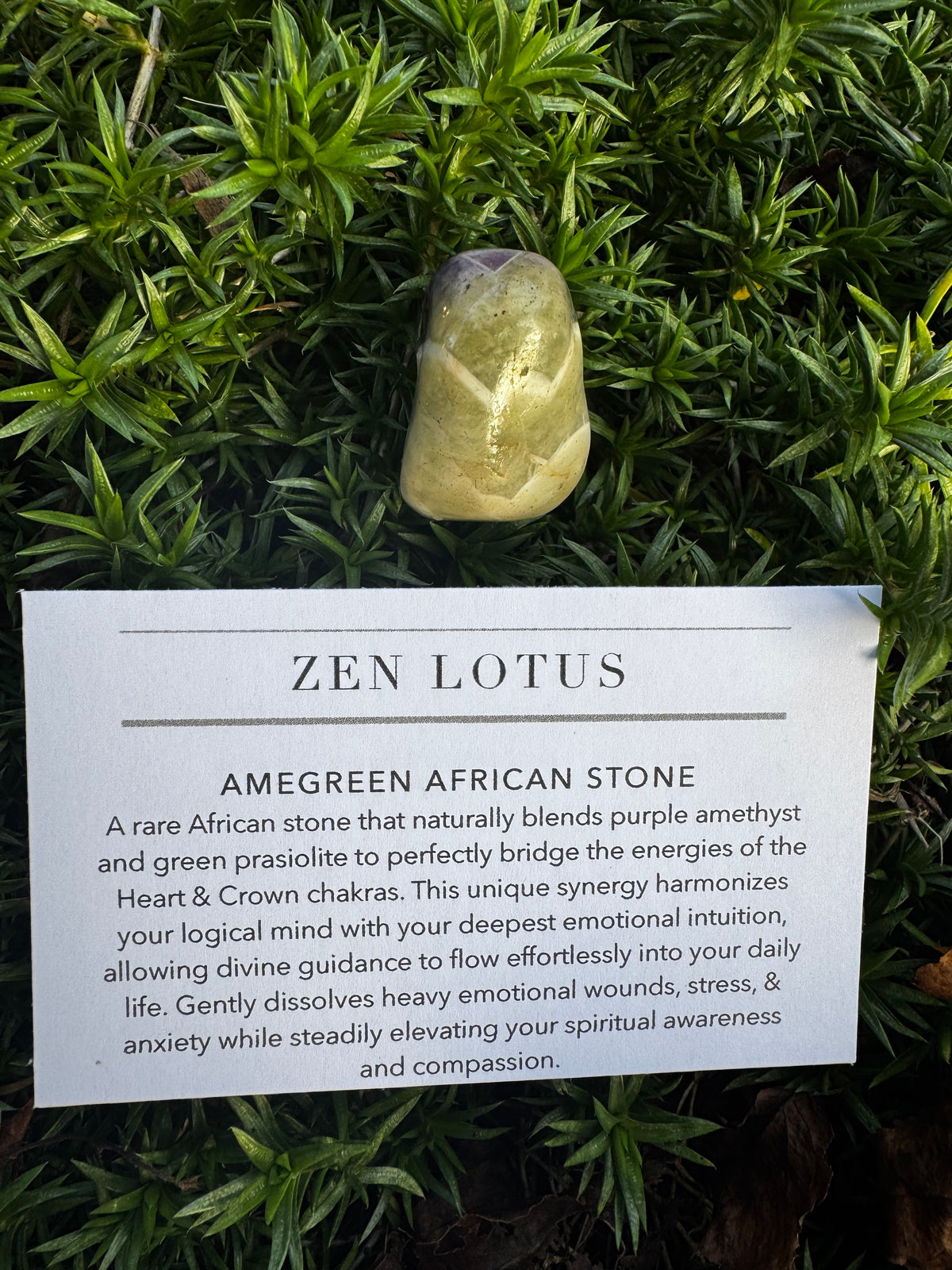 Amegreen African Stone Crystal Car Vent Clip