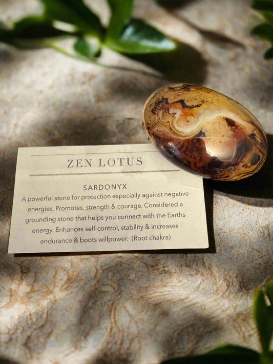 Sardonyx Palm Stone