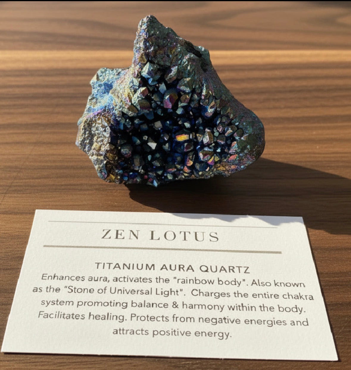 Titanium Aura Quartz Car Clip