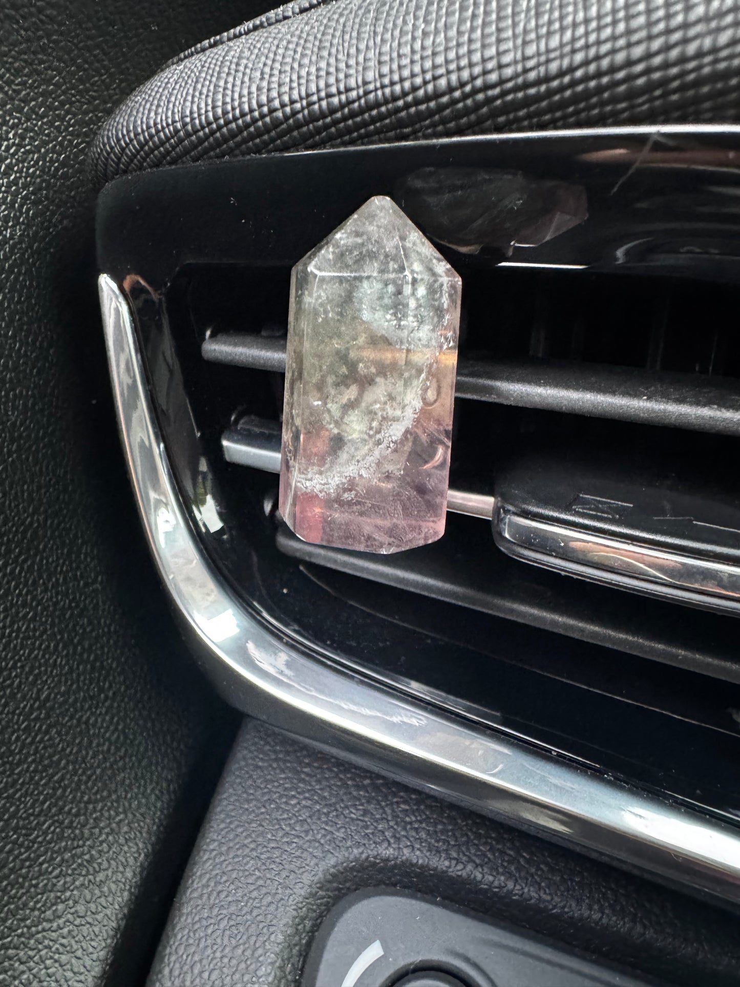 Fluorite Crystal Car Vent Clip (multiple options)