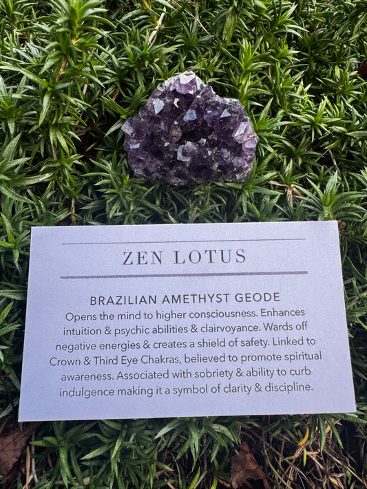 Amethyst Quartz Crystal Car Clip