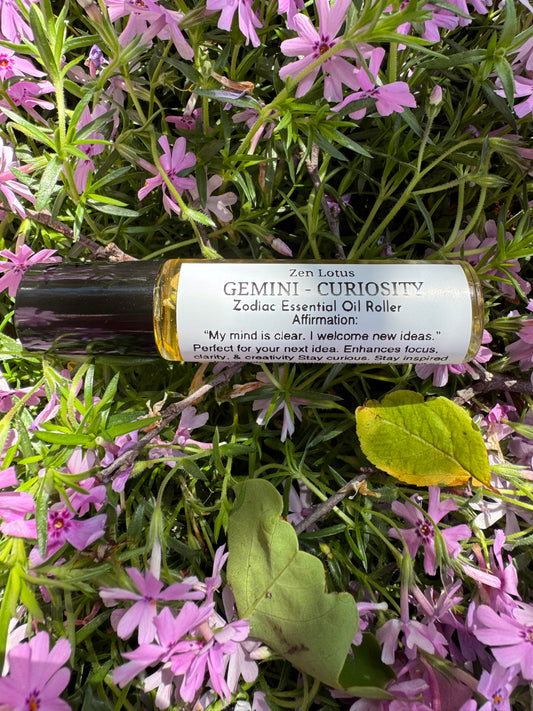 Gemini- Curiosity Essential Oil Roller- Zodiac Collection
