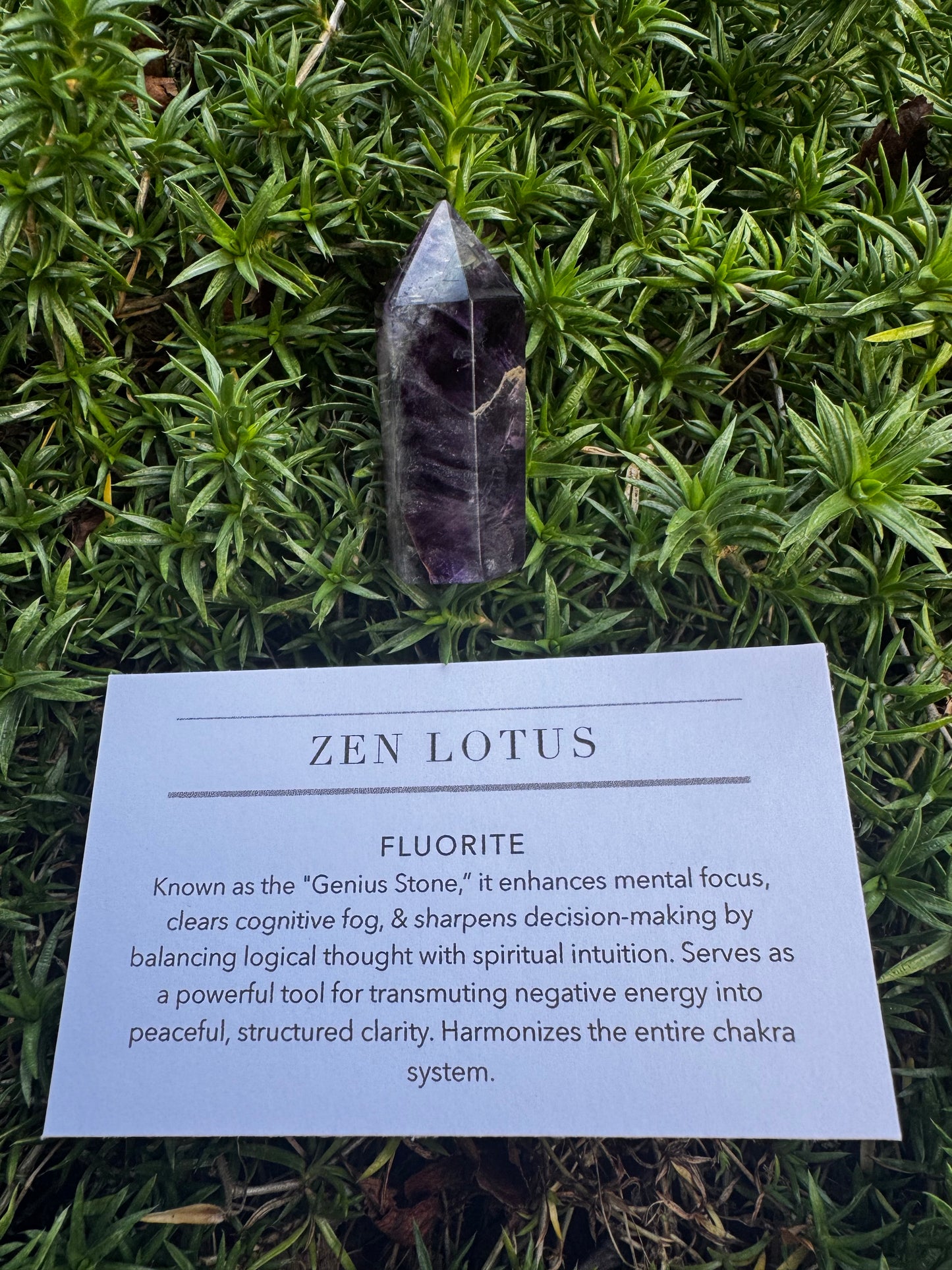 Fluorite Crystal Car Vent Clip (multiple options)