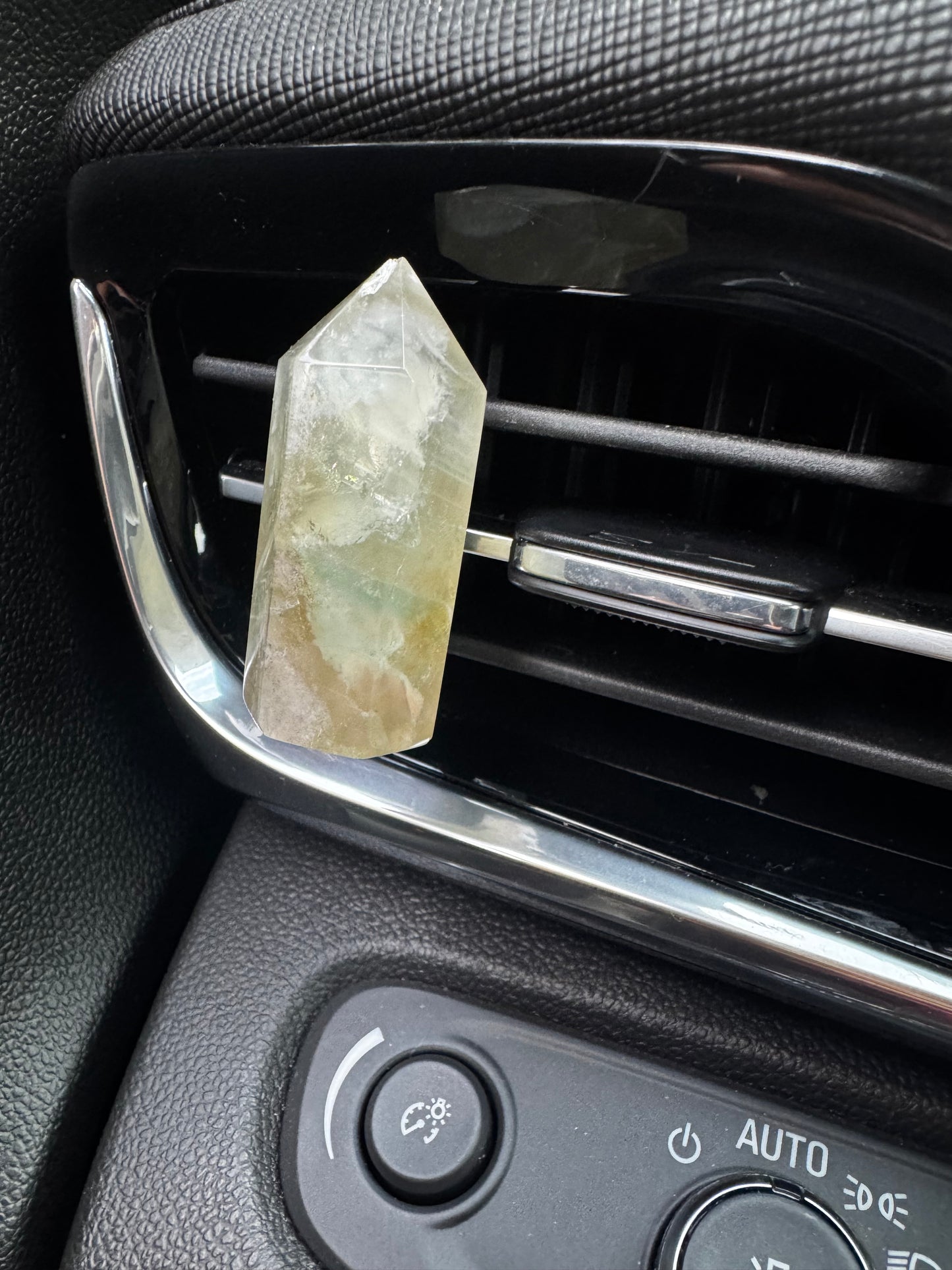 Fluorite Crystal Car Vent Clip (multiple options)