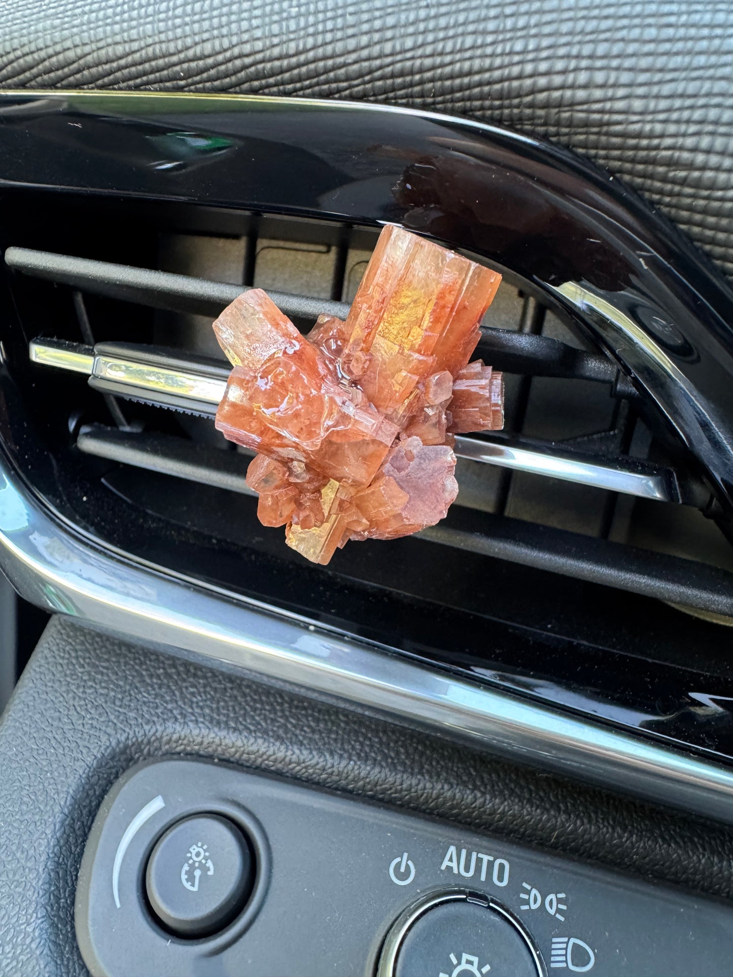 Aragonite Crystal Car Clip