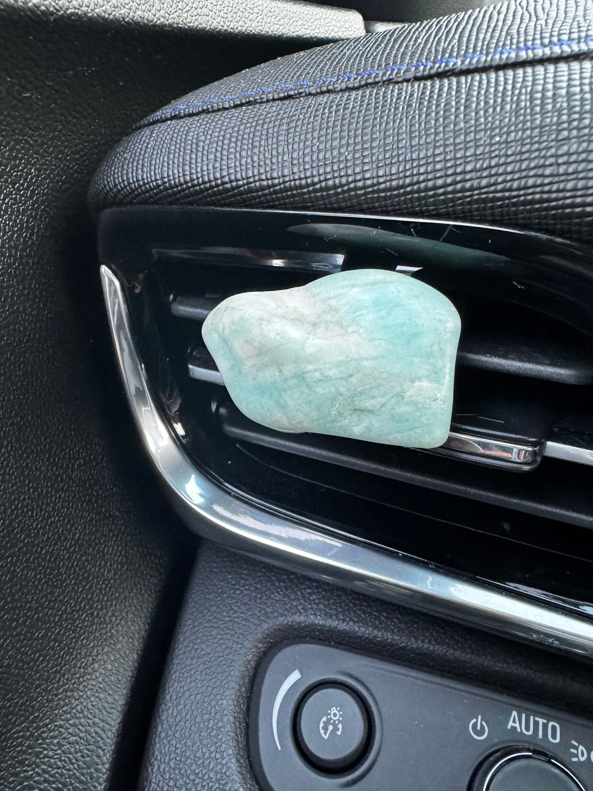 Amazonite Crystal Car Vent Clip