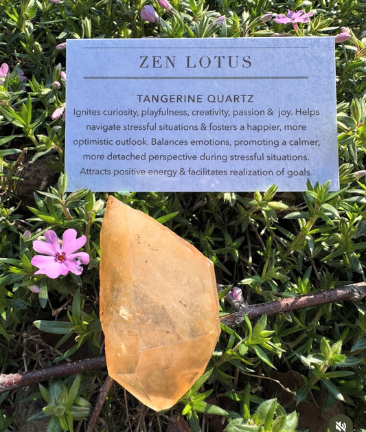 Tangerine Quartz Car Clip