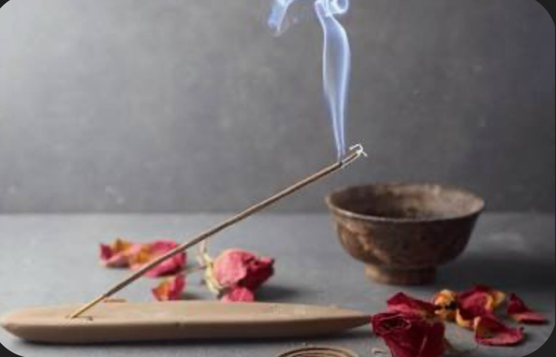 Zen Lotus premium incense sticks burning with soft smoke for relaxation
