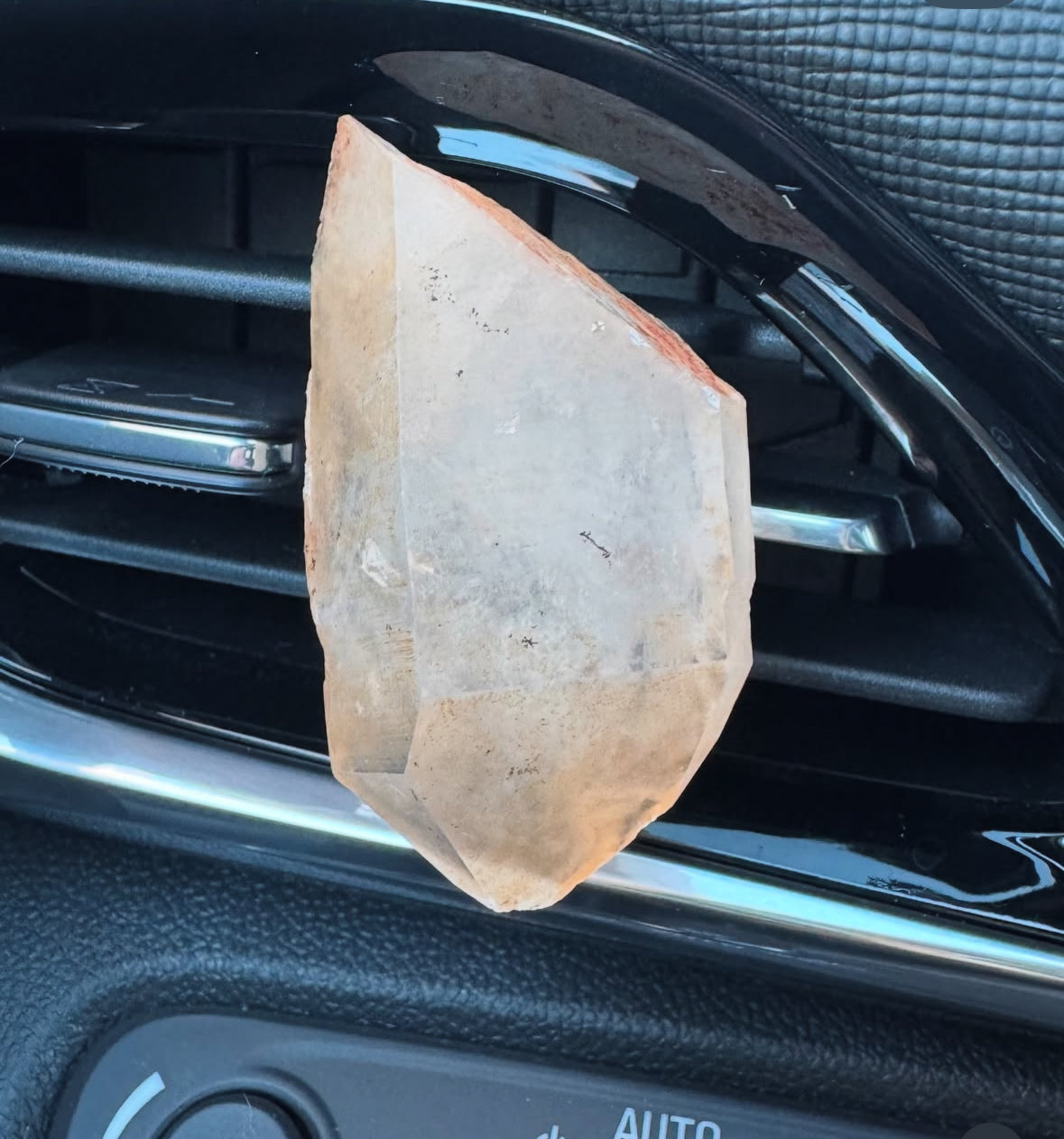 Tangerine Quartz Car Clip